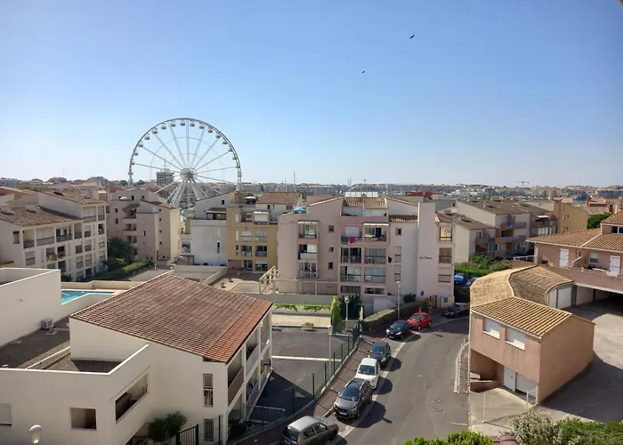 Appartement La Baleine Rose, T2 Vue Dégagée Sur Le Centre Port Agde