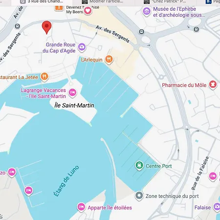 La Baleine Rose, T2 Vue Dégagée Sur Le Centre Port Appartamento