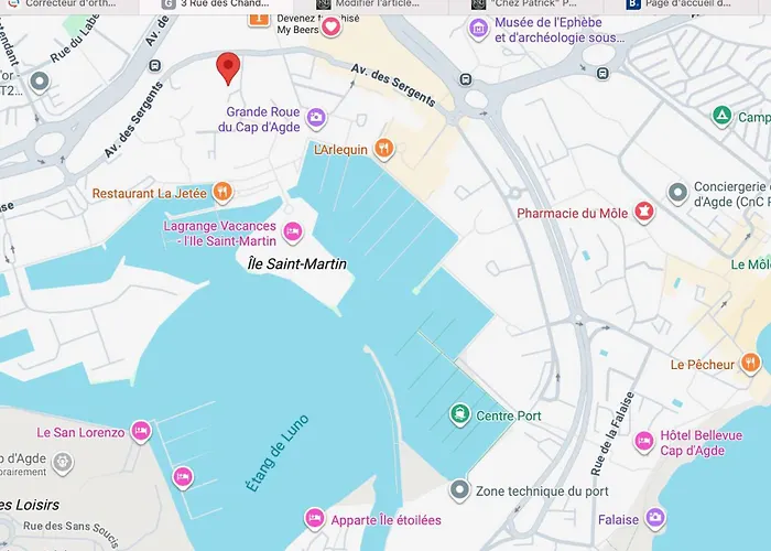 La Baleine Rose, T2 Vue Dégagée Sur Le Centre Port Appartamento